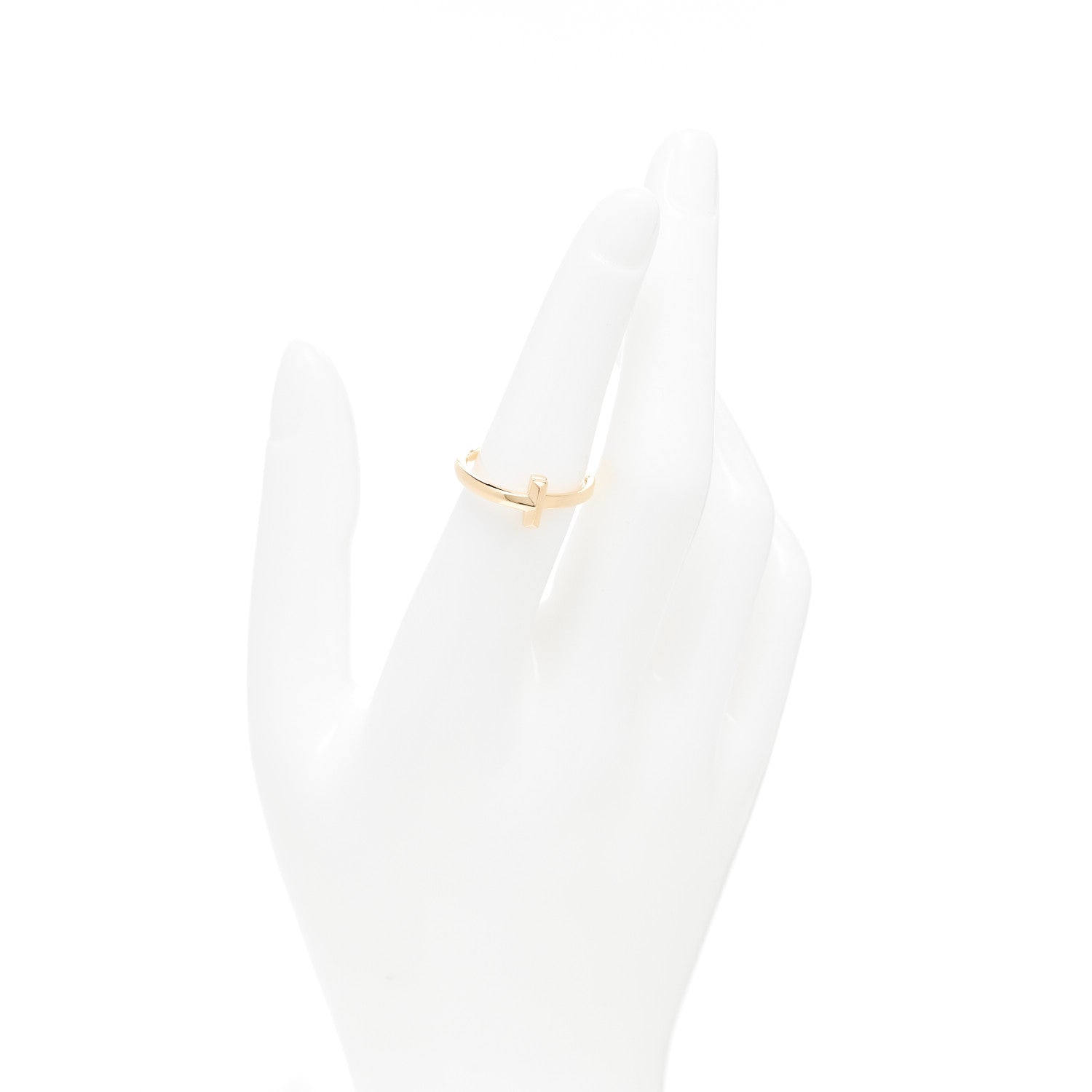 Tiffany 18K Yellow Gold T T1 Ring 52 6 2 of 5