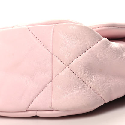 Chanel Lambskin Quilted Medium Chanel 19 Flap Light Pink 10 of 10