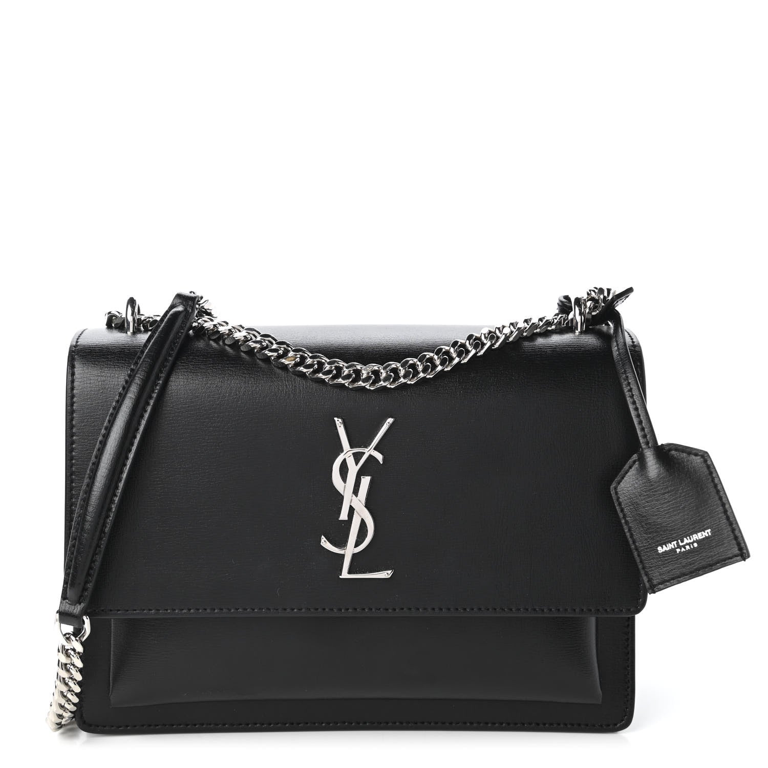 Saint Laurent Calfskin Medium Monogram Sunset Black 1 of 10