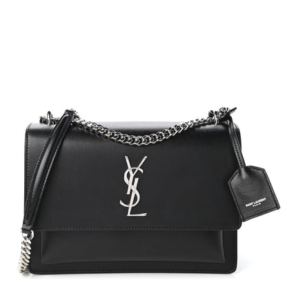 Saint Laurent Calfskin Medium Monogram Sunset Black 1 of 10