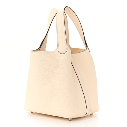 Hermes Taurillon Clemence Picotin Lock 18 PM Nata 3 of 12
