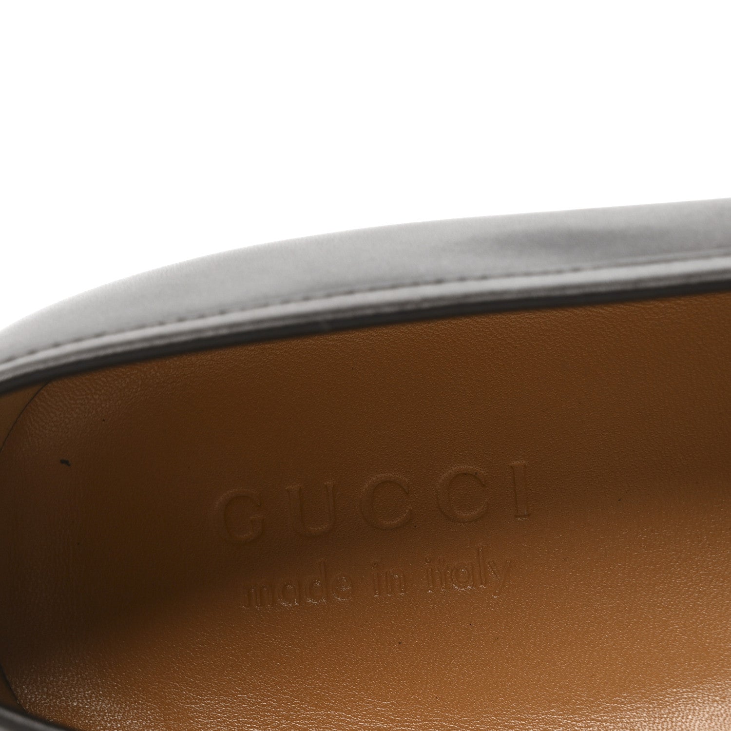 Gucci Betis Glamour Calfskin Horsebit Mens Jordaan Loafers 8.5 Black 8 of 9