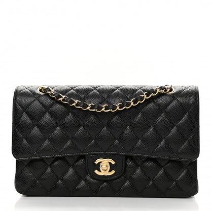 Chanel Caviar Quilted Medium Double Flap Black 1 of 12
