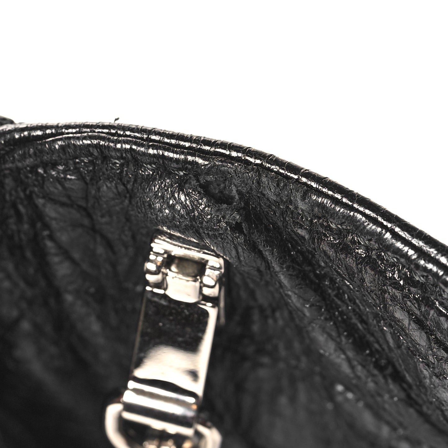 Agneau Giant 12 Silver Hardware Envelope Strap Clutch Black