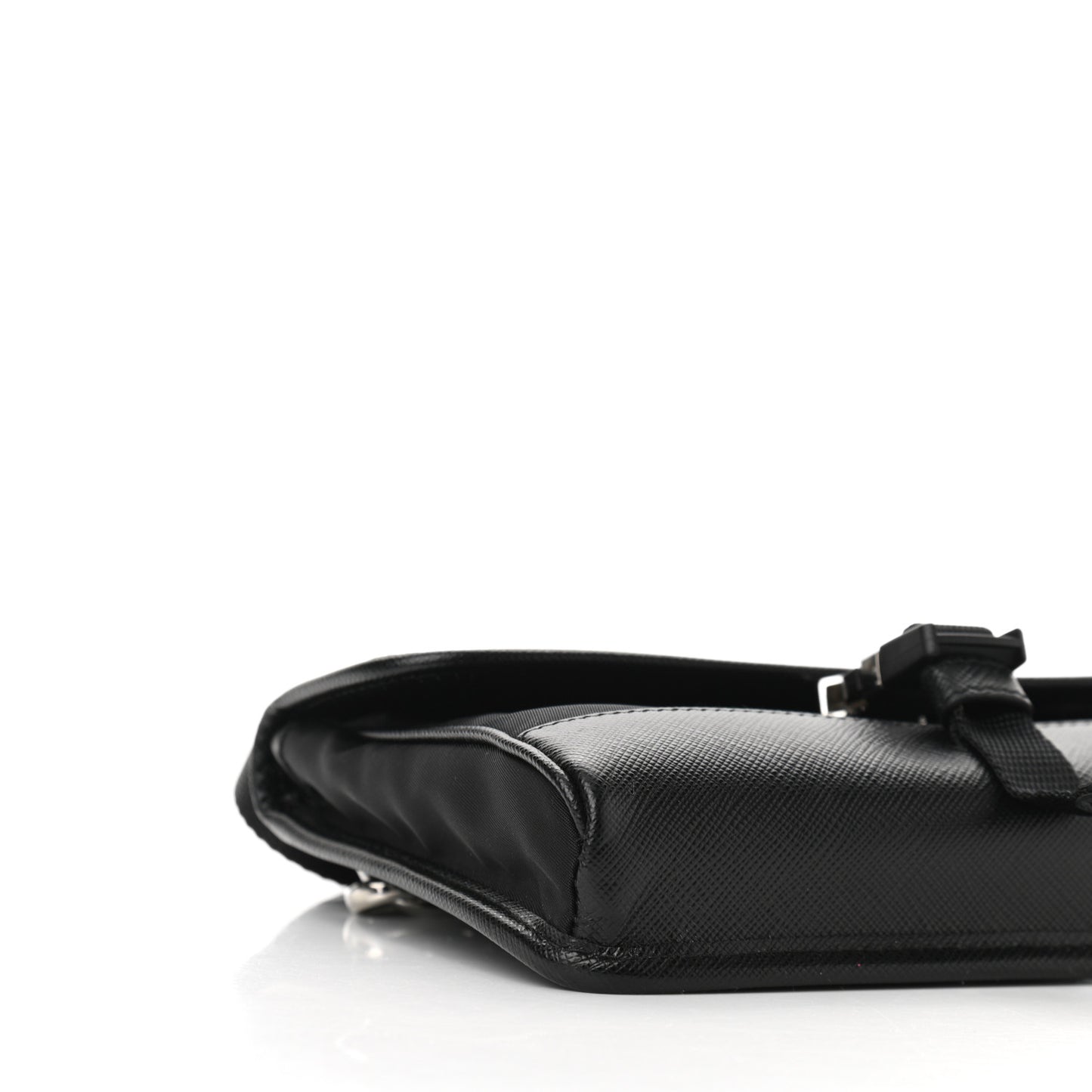 Re-Nylon Saffiano Smartphone Case Crossbody Black