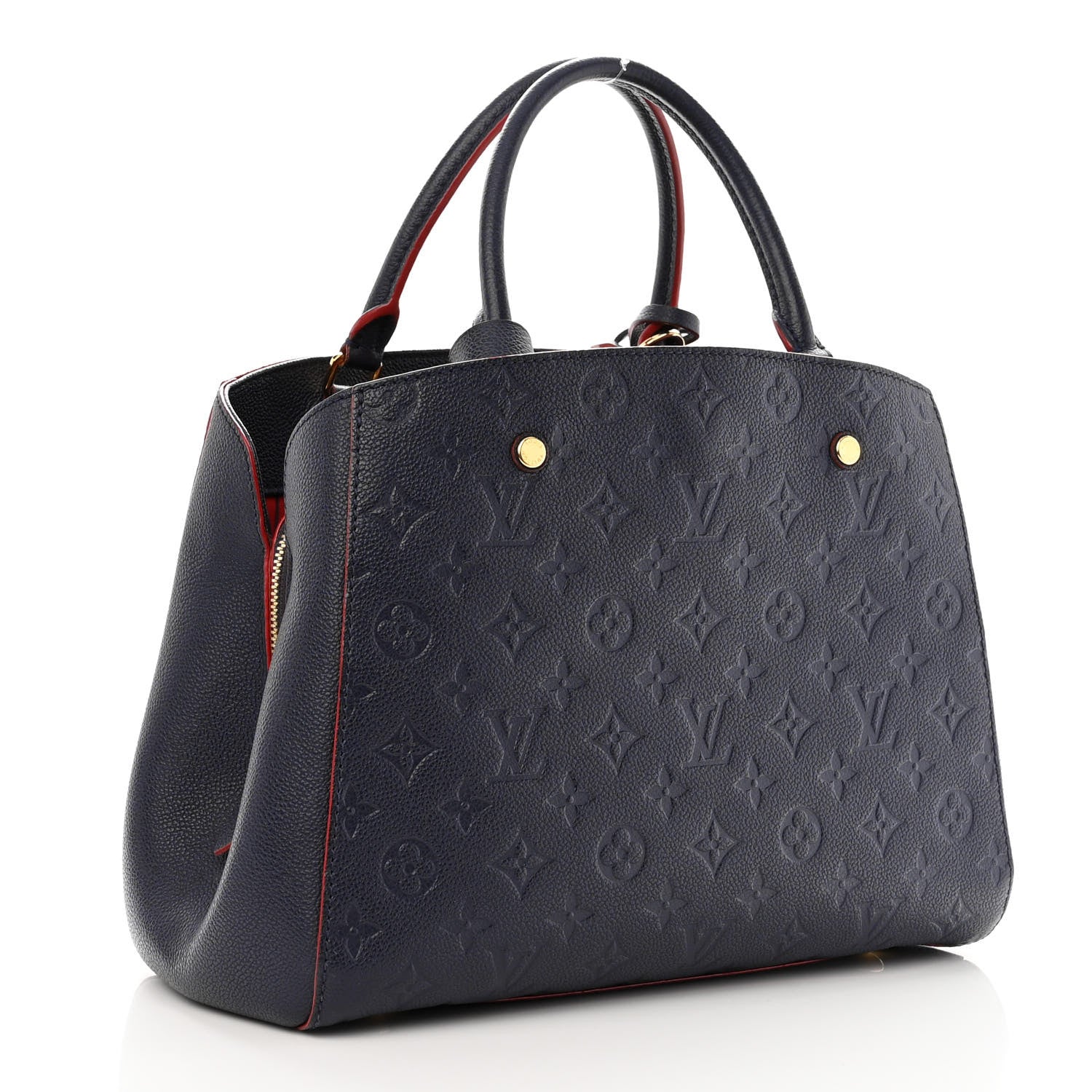 Louis Vuitton Empreinte Montaigne MM Marine Rouge 3 of 12