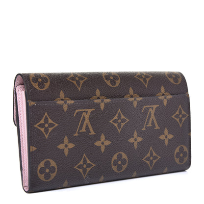Louis Vuitton Monogram Sarah Wallet NM Rose Ballerine 3 of 8