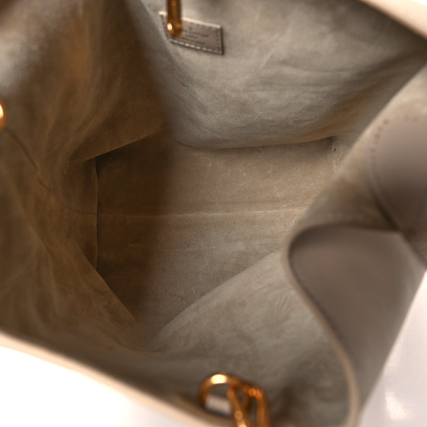 LOUIS VUITTON Grained Calfskin Low Key Hobo MM Limestone