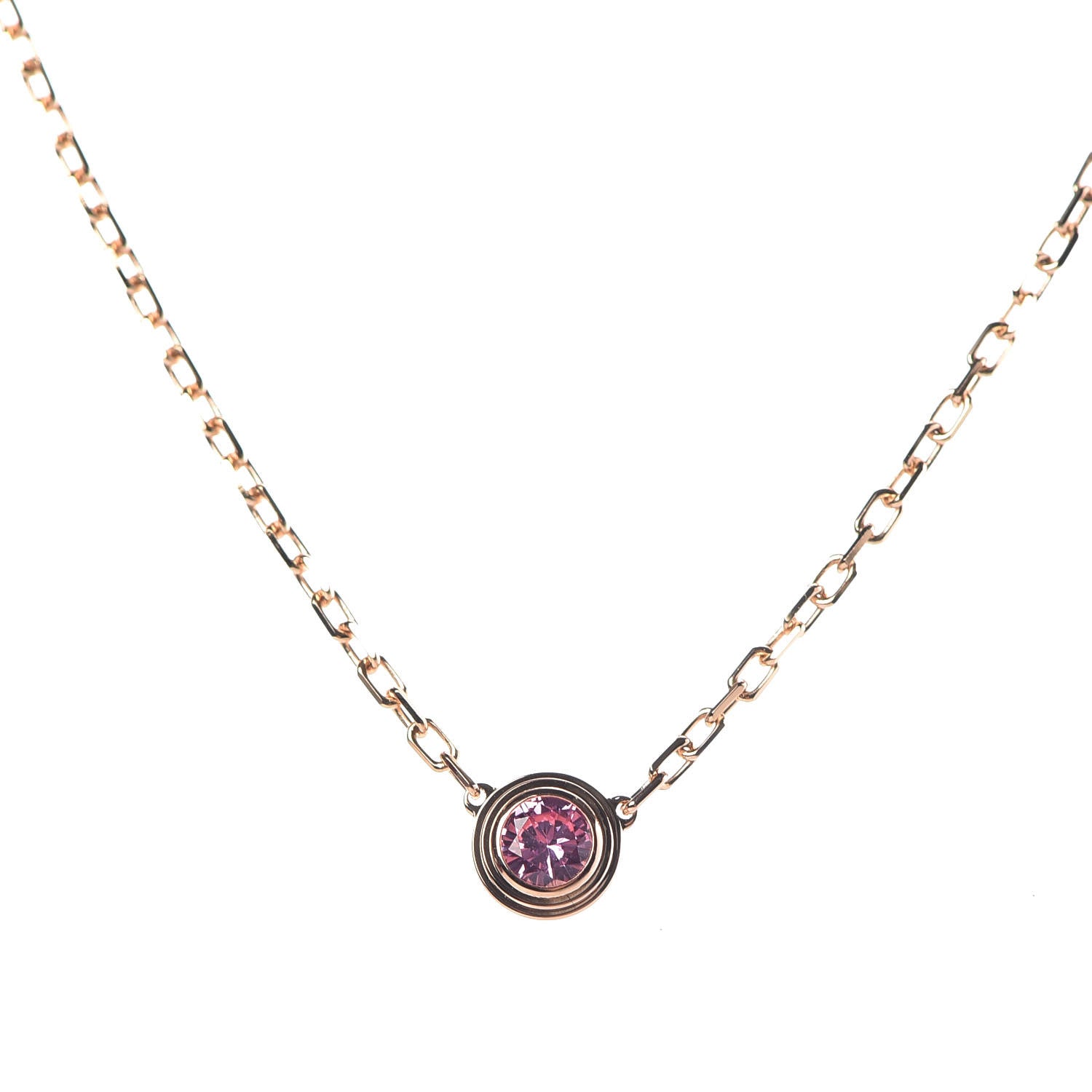Cartier 18K Pink Gold Saphirs Legers De Necklace 4 of 6