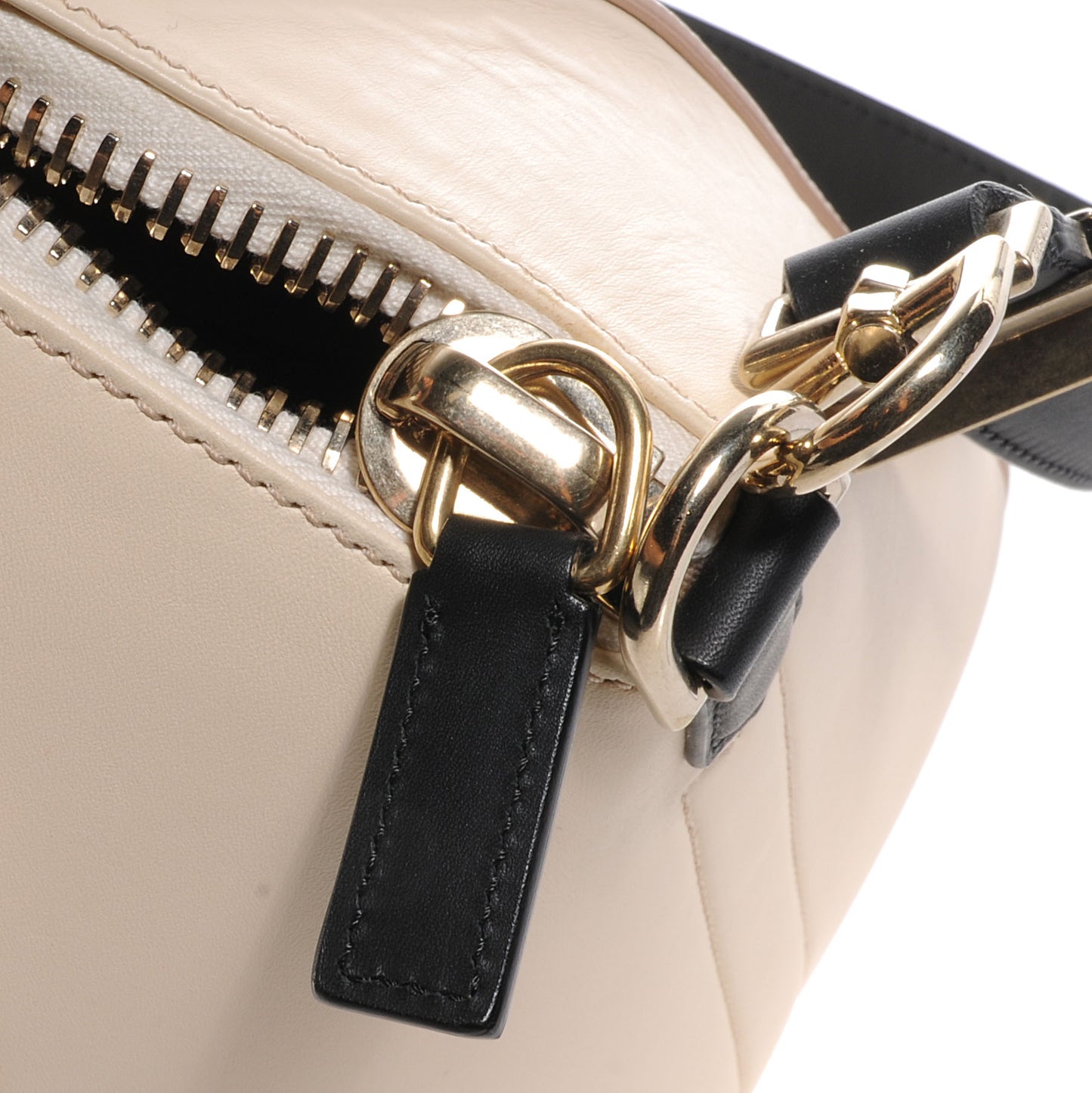 Calfskin Medium Tri-Color Antigona Beige Black Silver
