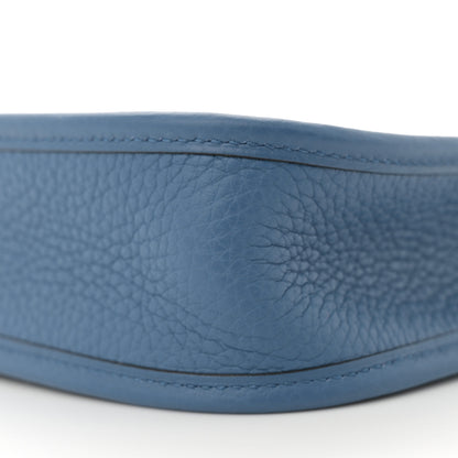 Hermes Taurillon Clemence Amazone Evelyne TPM Bleu Agate Cuivre 10 of 11