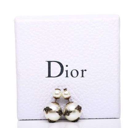 Christian Dior Mise En Dior Tribal Bee Earrings White 5 of 5