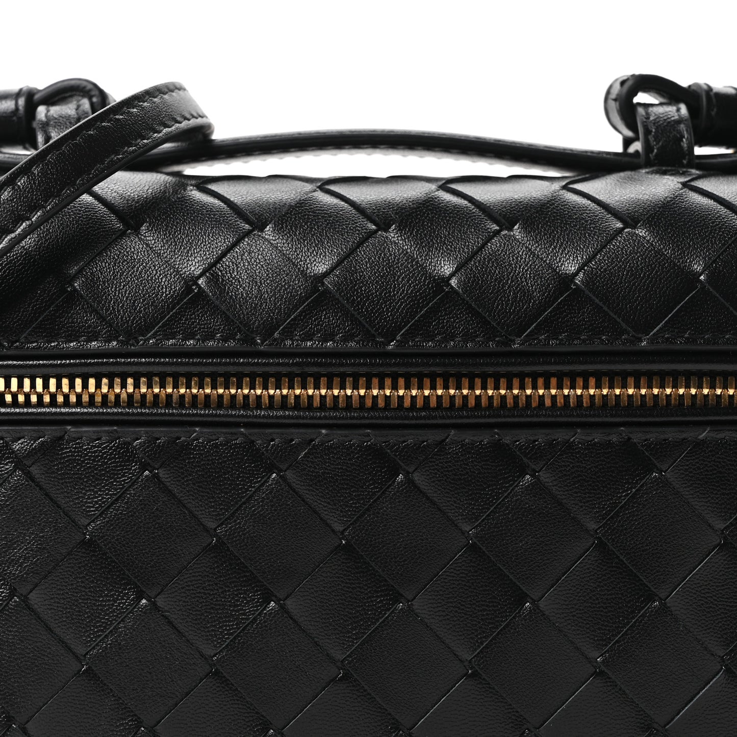 Calfskin Intrecciato Bang Bang Vanity Case Black