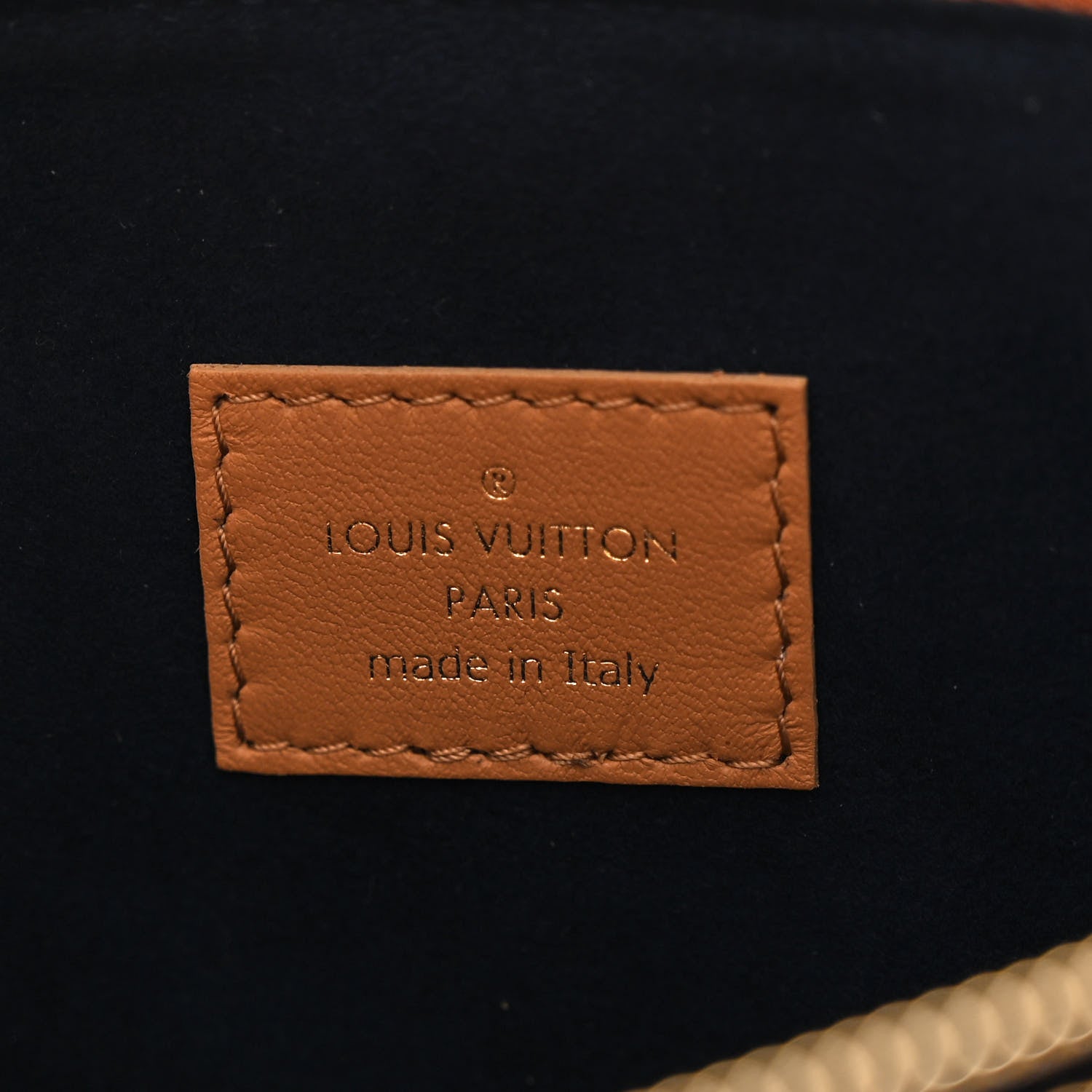 Louis Vuitton Lambskin Embossed Monogram Coussin PM Camel 8 of 12