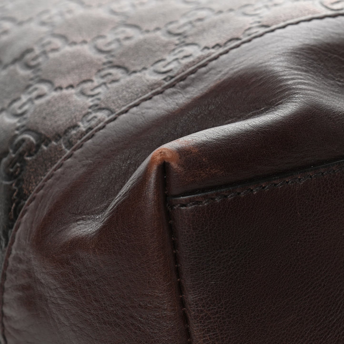 Guccissima Large Tote Bronze
