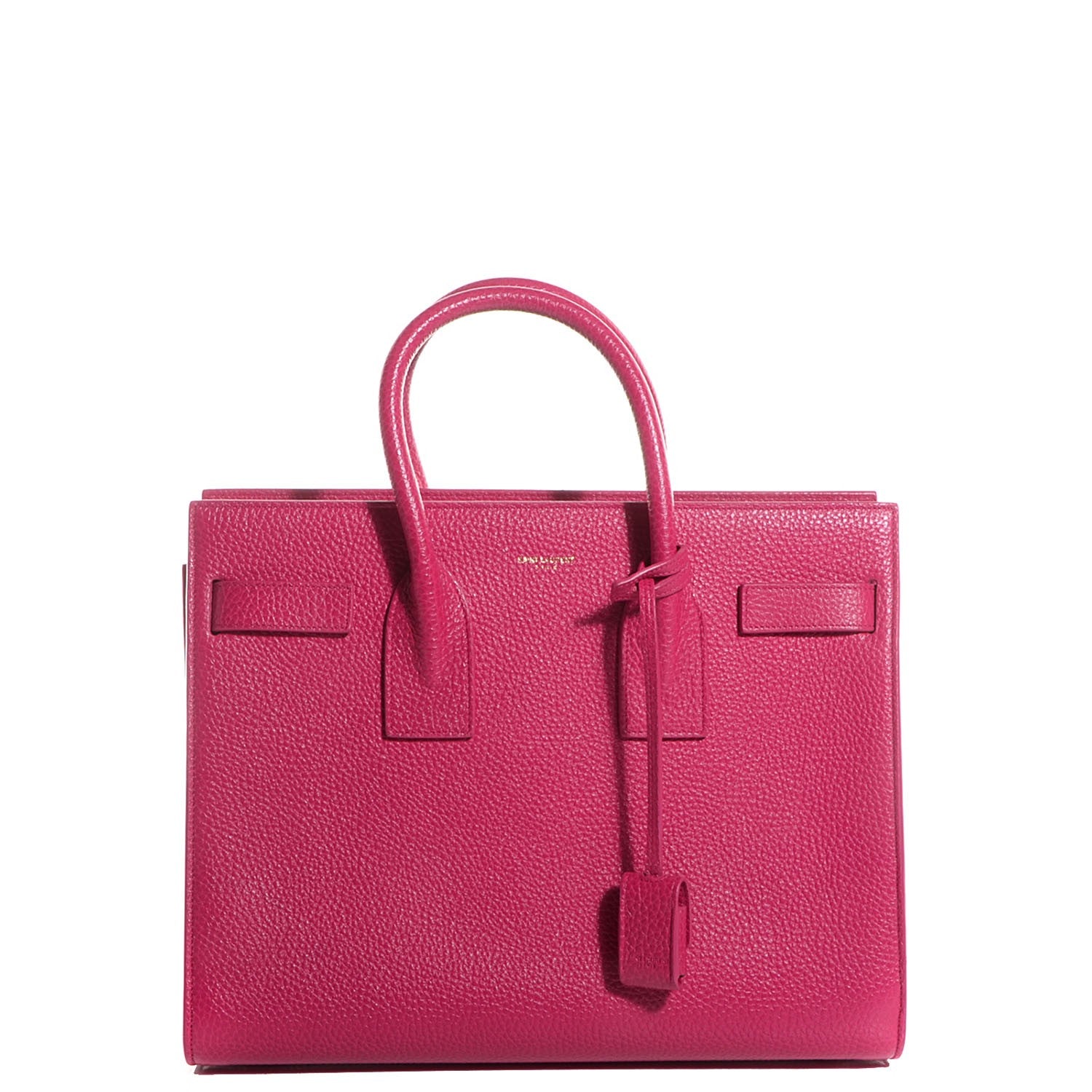 Saint Laurent Grained Calfskin Small Sac De Jour Lipstick Pink 1 of 7