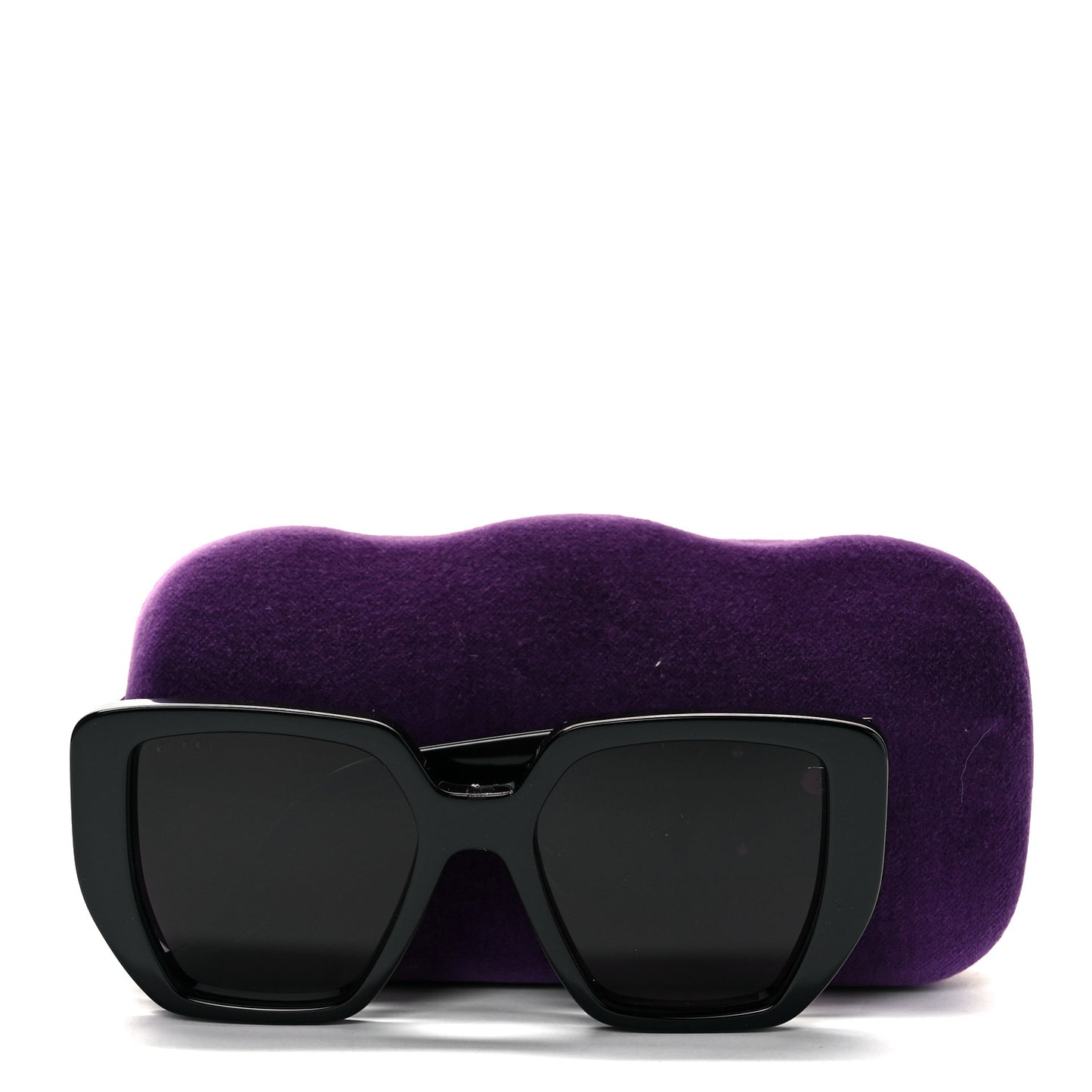 Acetate Square Frame Sunglasses GG0956S Black