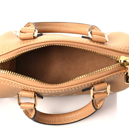 Louis Vuitton Empreinte Monogram Giant Nano Speedy Arizona Creme 5 of 6