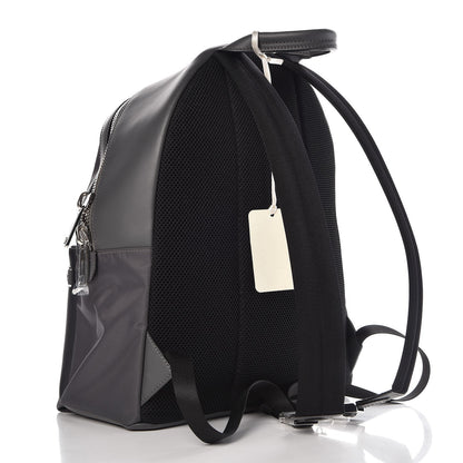 Fendi Nylon Calfskin Faces No Words Emoticon Pouch Pocket Backpack Asfalto 3 of 10