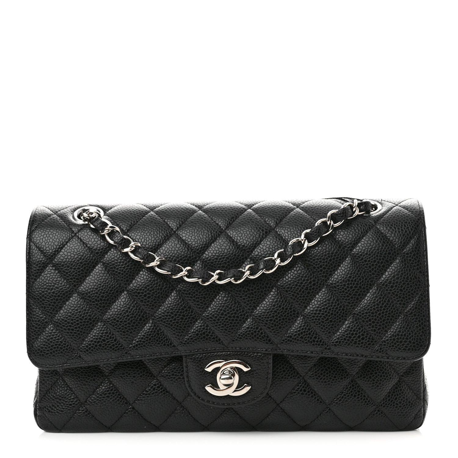Chanel Caviar Quilted Medium Double Flap Black 1 of 13