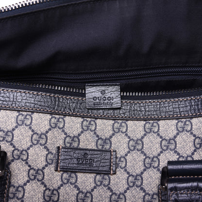 Gucci GG Supreme Monogram Web Large Carry On Duffle Bag Navy 8 of 14