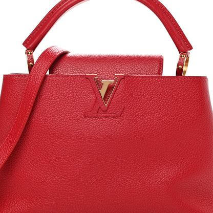 Louis Vuitton Taurillon Capucines PM Rubis 8 of 13