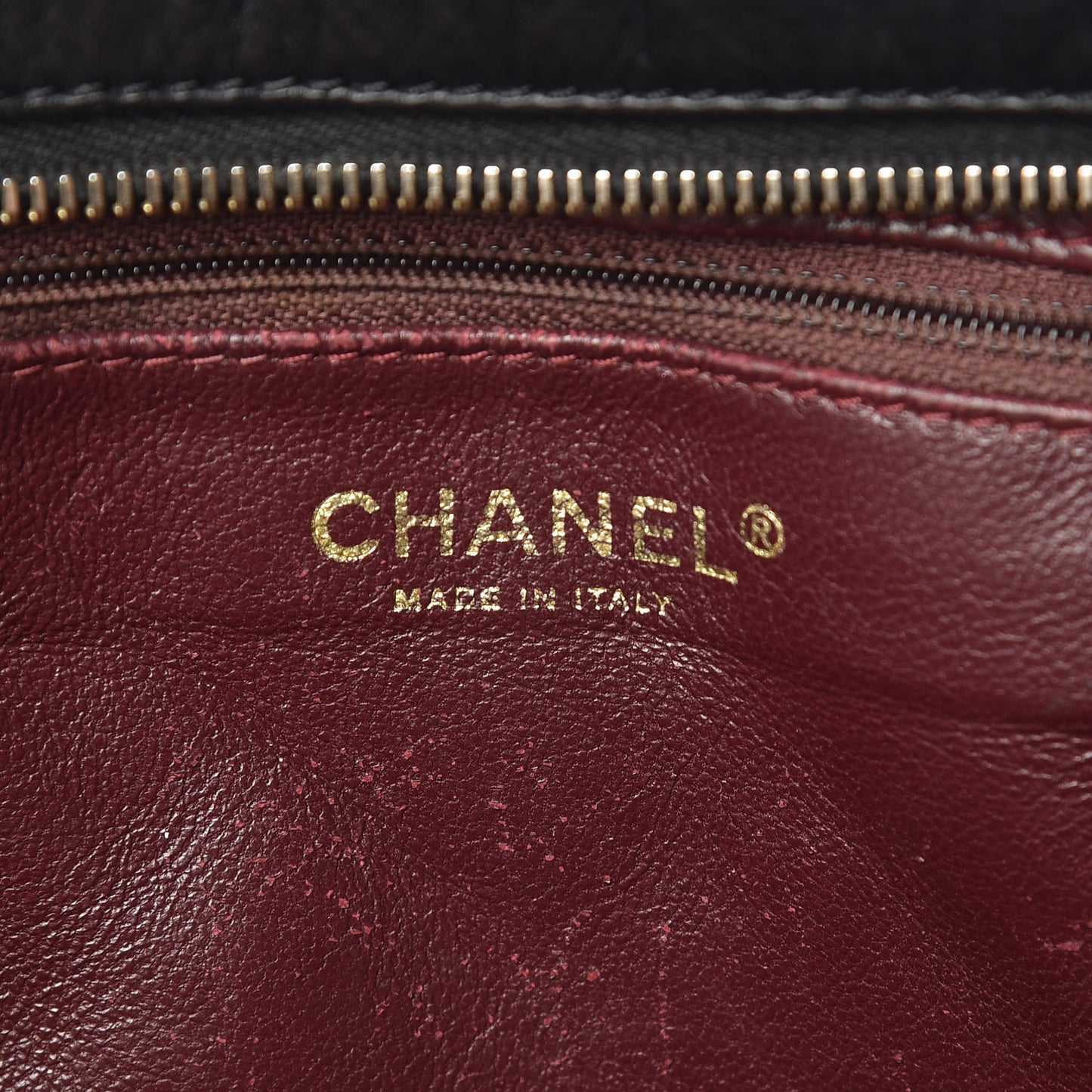 Aged Calfskin Quilted Large Reissue Camera Case Black