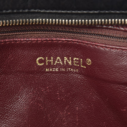 Chanel Aged Calfskin Quilted Large Reissue Camera Case Black 7 of 11