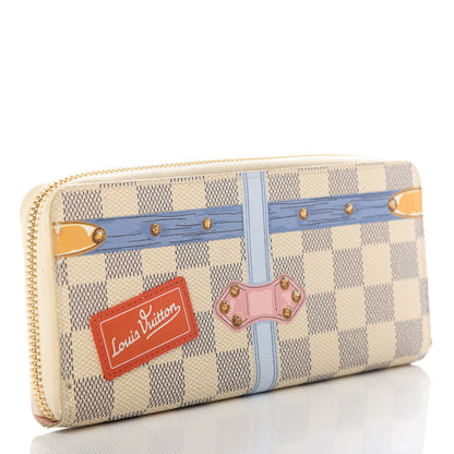 Louis Vuitton Damier Azur Summer Trunks Clemence Wallet 3 of 7