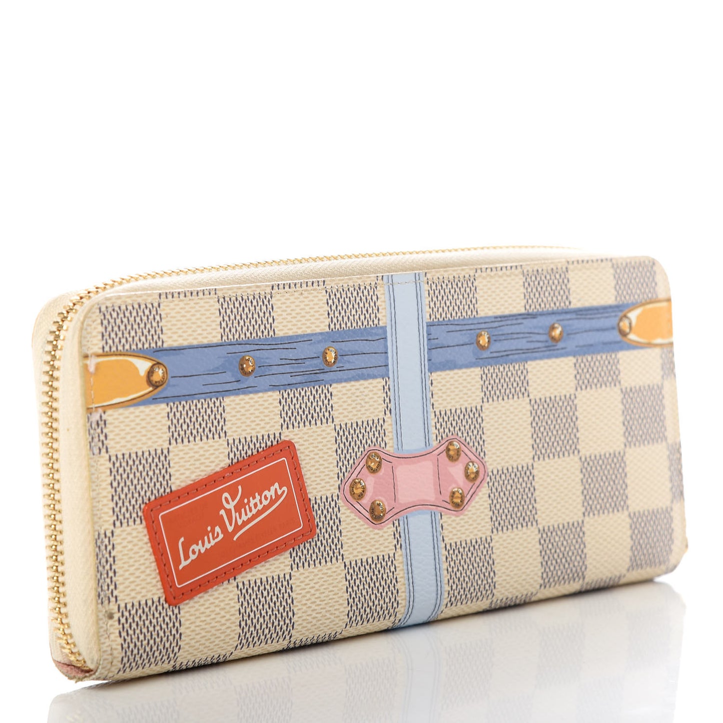 Damier Azur Summer Trunks Clemence Wallet
