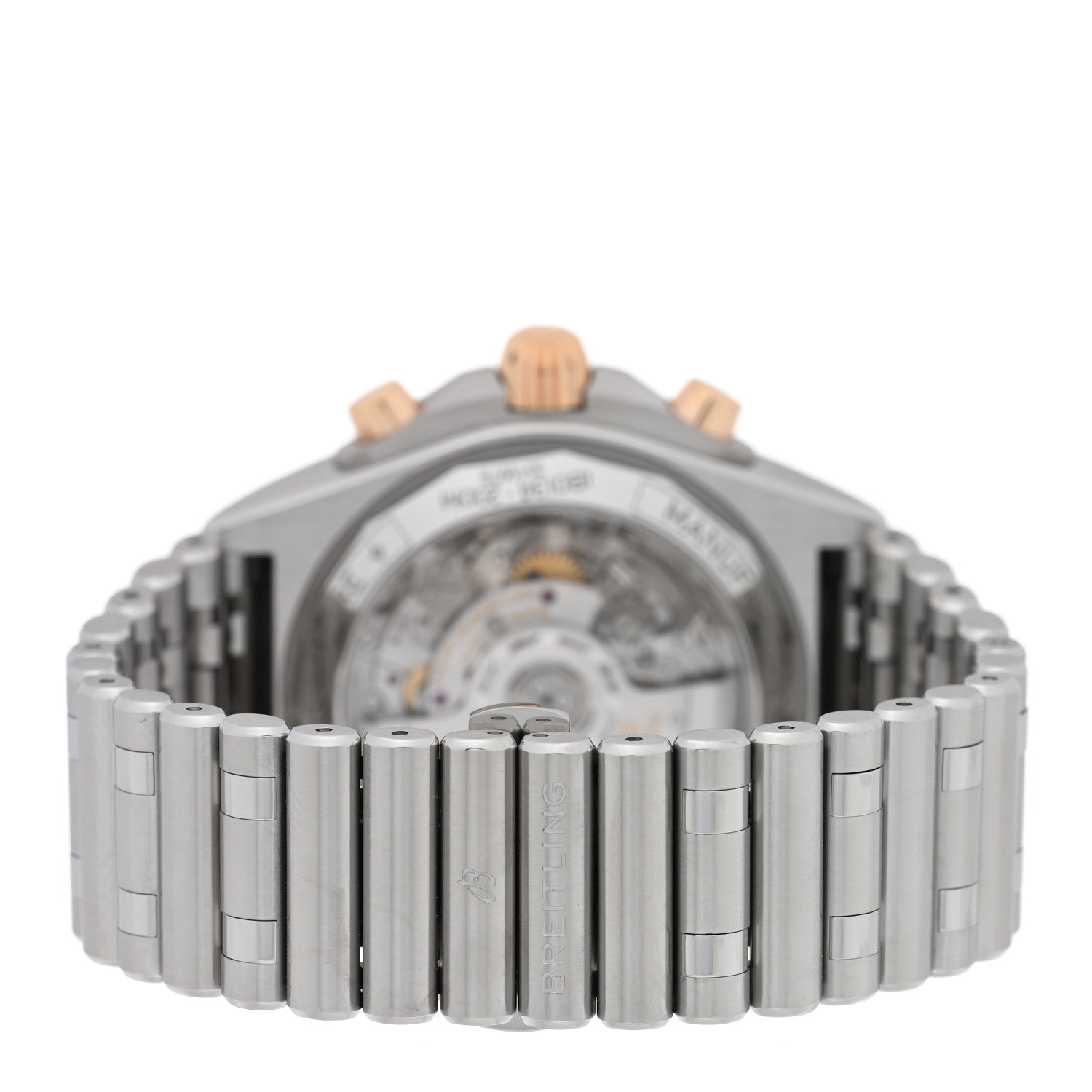 Breitling Stainless Steel 18K Rose Gold 42mm Chronomat B01 Automatic Watch Silver IB0134 3 of 5
