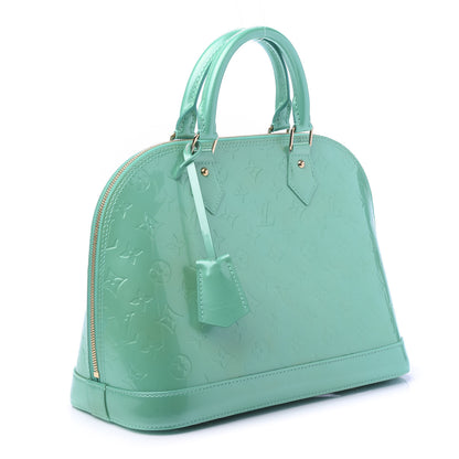 Louis Vuitton Vernis Alma PM Blue Lagon 3 of 9