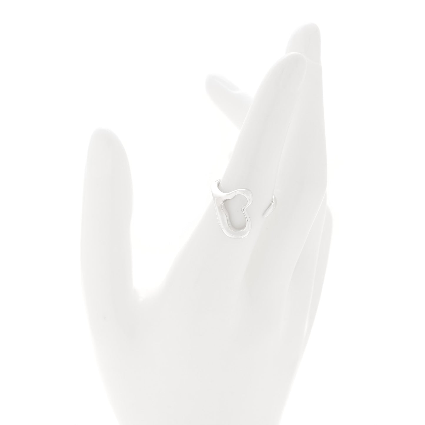 Sterling Silver Elsa Peretti Open Heart Ring 53 6.25