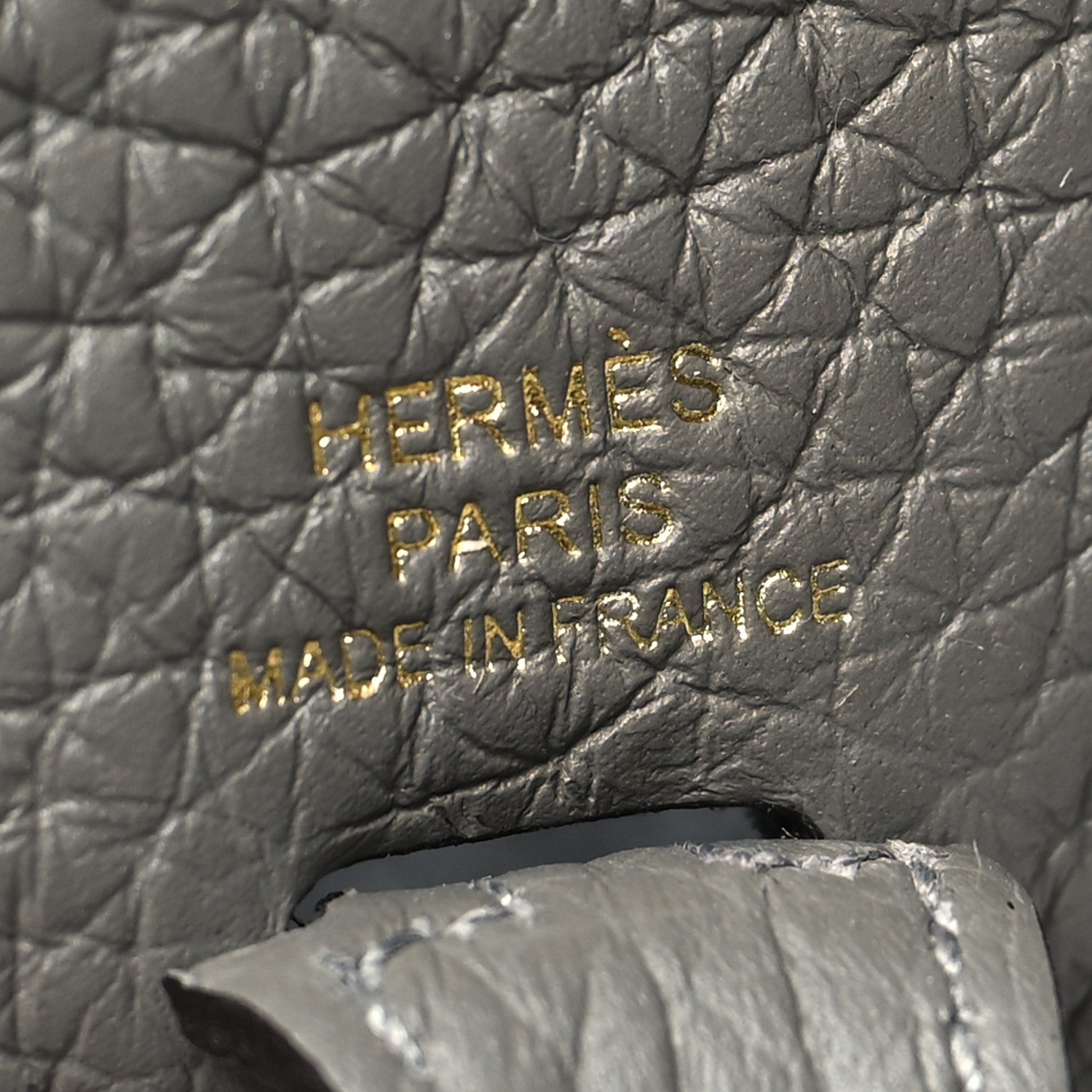 Hermes Taurillon Clemence Evelyne TPM Gris Meyer 6 of 10