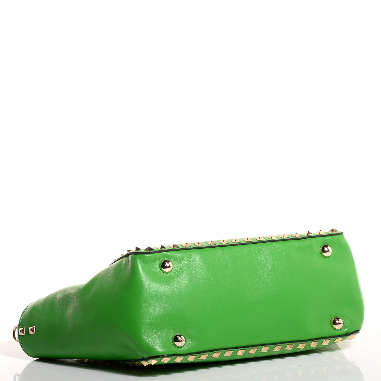Vitello Small Rockstud Tote Green