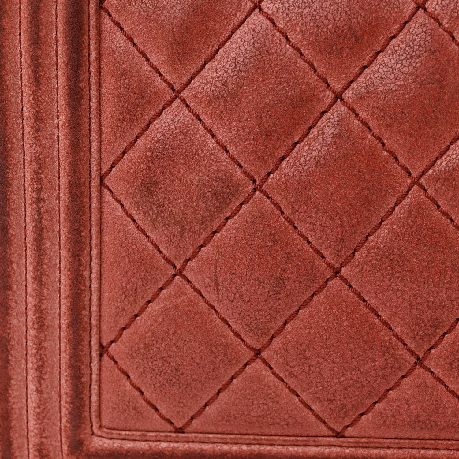 Chanel Iridescent Calfskin Quilted Small Gentle Square Boy Flap Red 14 of 18