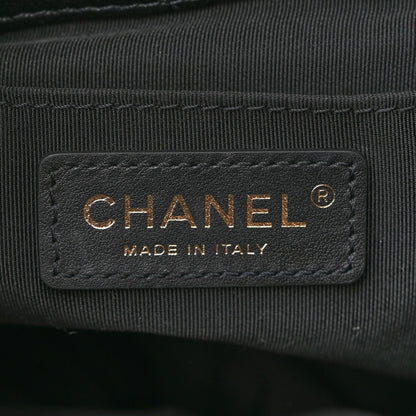 Chanel Caviar Quilted Rolled Up Bucket Drawstring Bag Black 6 of 10