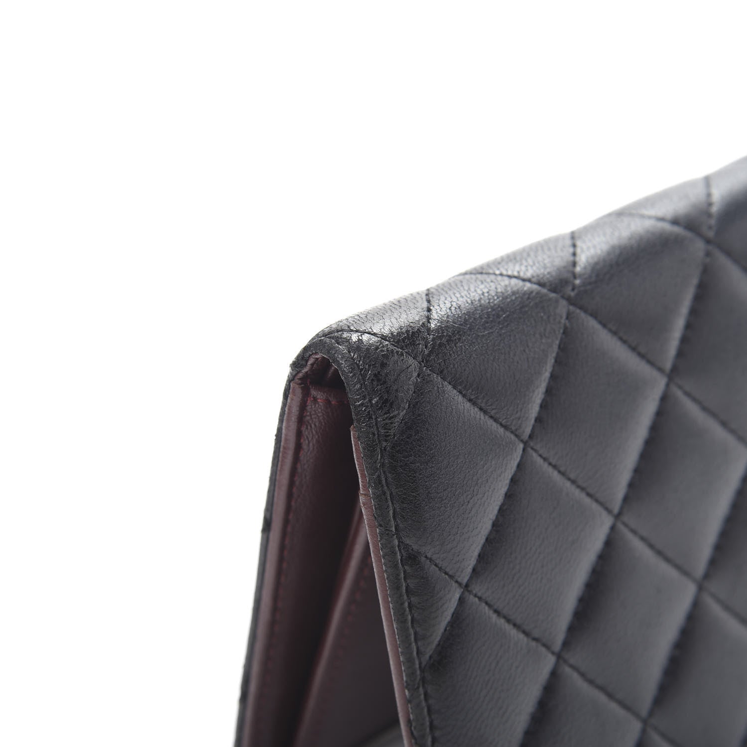 Chanel Lambskin Quilted Yen Wallet Black 11 of 11