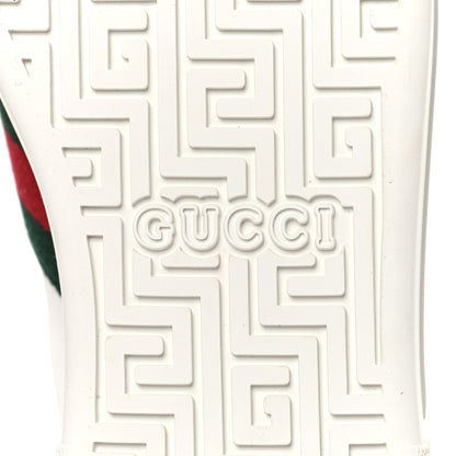 Gucci Ultralight Plume Calfskin Web Womens Ace Platform Sneakers 39 White 8 of 10