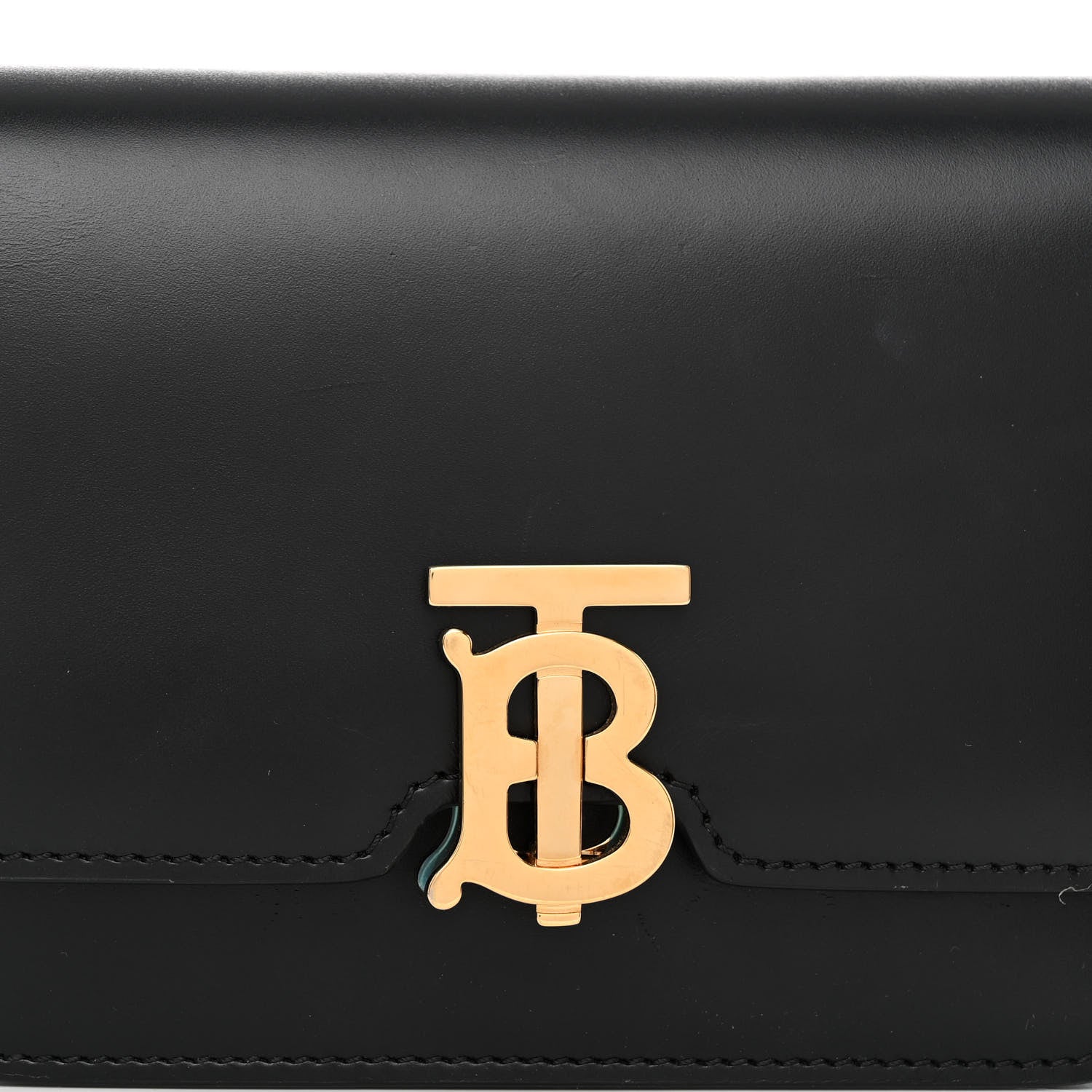 Burberry Calfskin TB Bum Bag Black 8 of 10