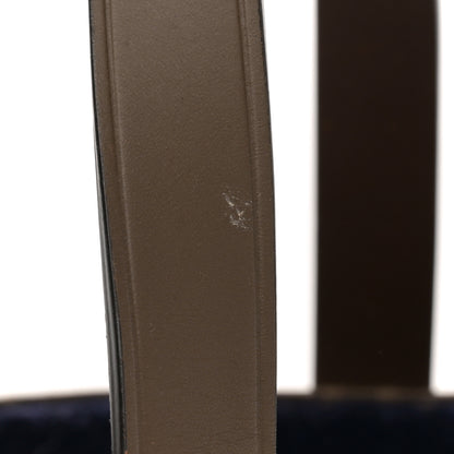 Fendi X FILA Glazed Fabric FF 1974 Mania Shopping Tote Bag Mogano Panna Blueberry 10 of 11