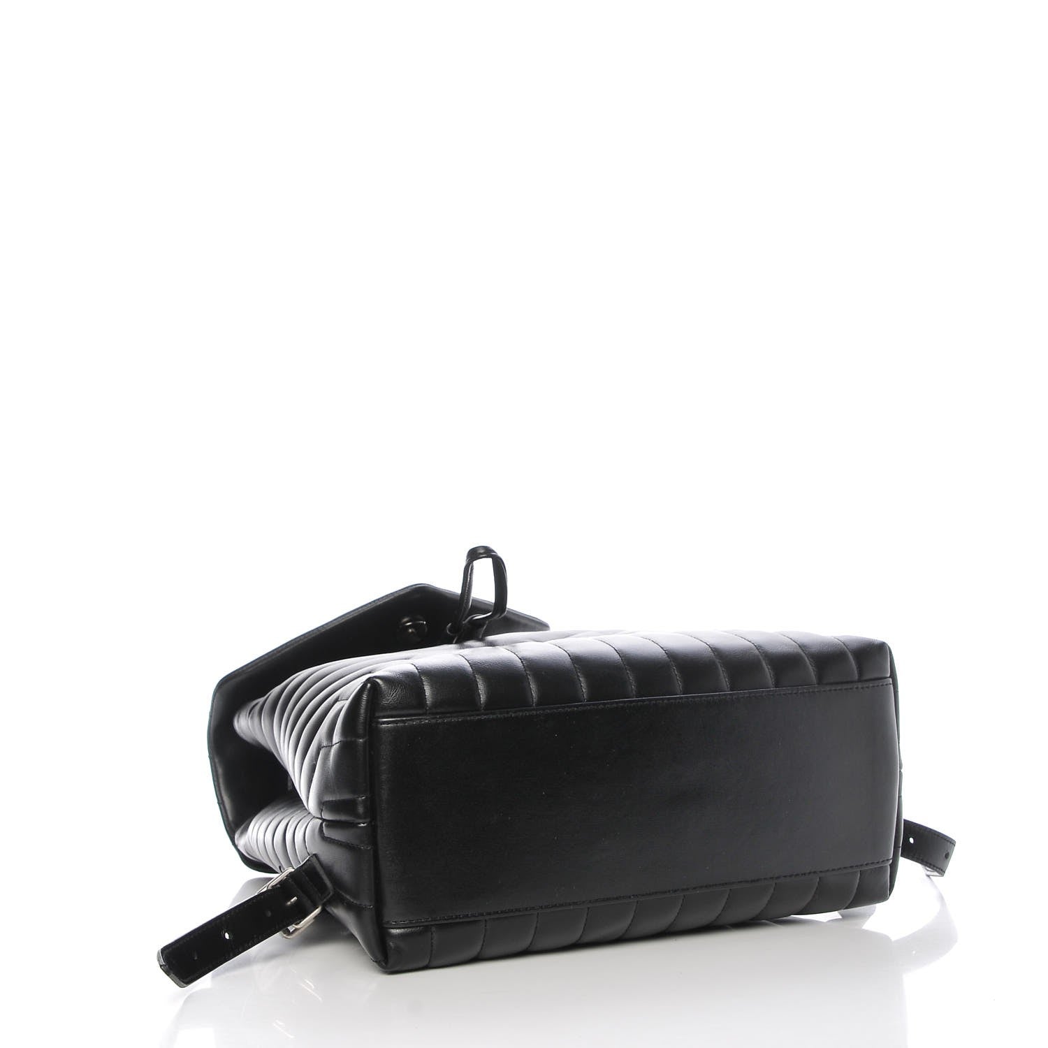 Saint Laurent Calfskin Y Quilted Monogram Medium Loulou Backpack Black 4 of 7