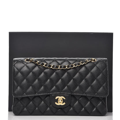 Chanel Caviar Quilted Medium Double Flap Black 9 of 9
