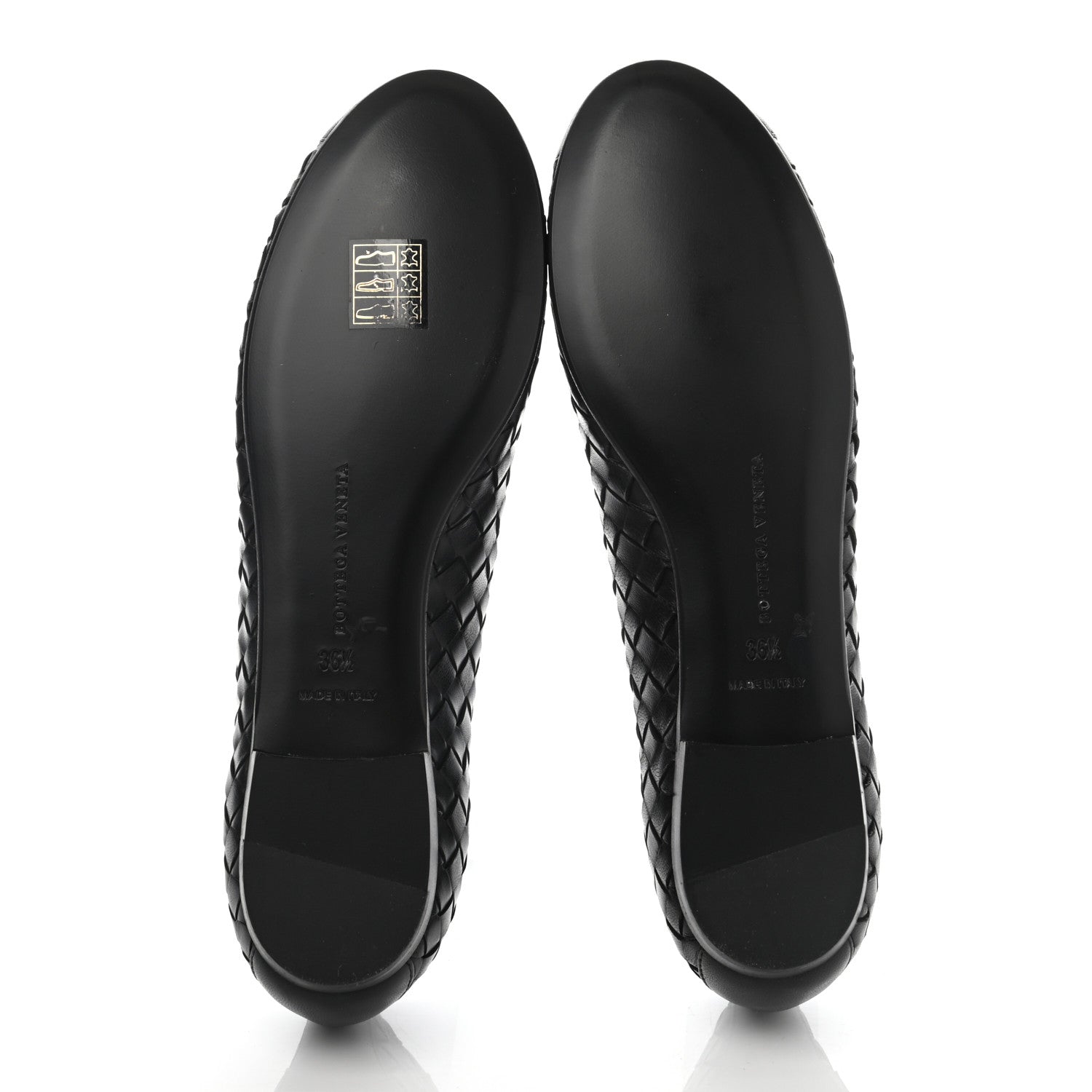 Bottega Veneta Nappa Intrecciato Flats 36.5 Black 5 of 7