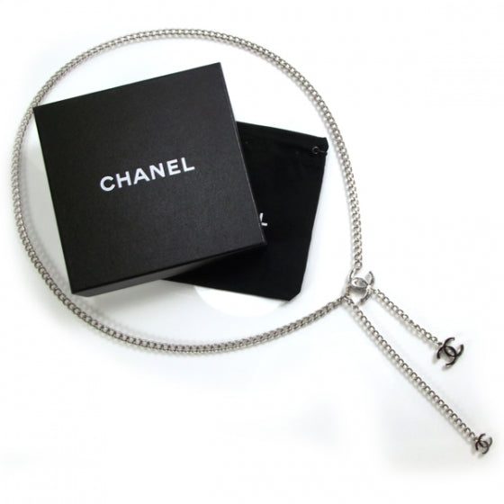 Chanel Ceinture Fantai Adjustable Belt Argent Black 3 of 5