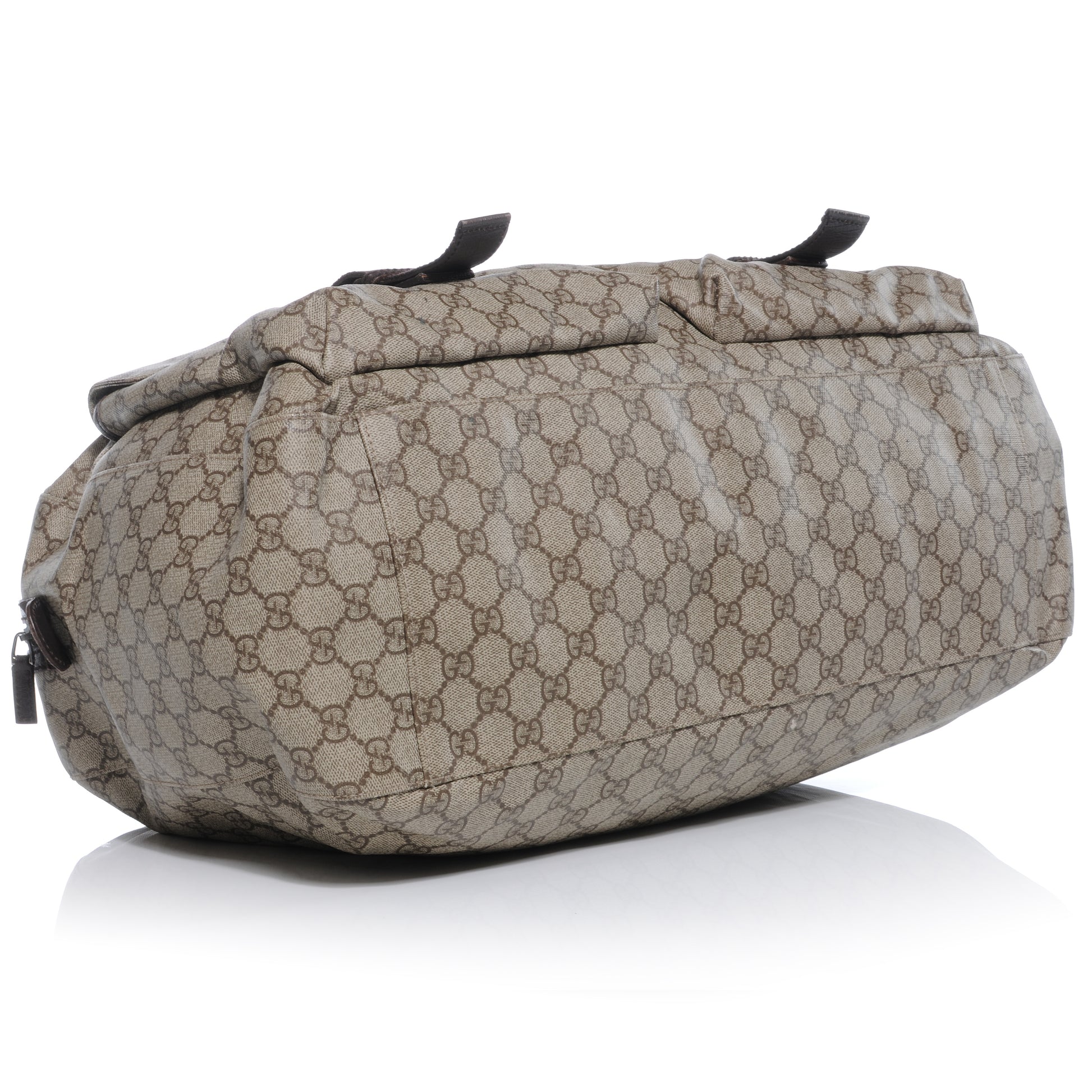 Gucci Coated Canvas Monogram Large Duffle Bag Ebony 4 of 9