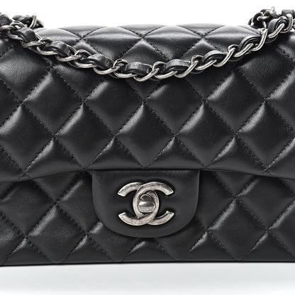Chanel Lambskin Quilted Mini Rectangular Flap Black 7 of 11