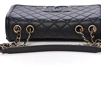 Chanel Caviar Quilted Medium CC Filigree Flap Black 13 of 17