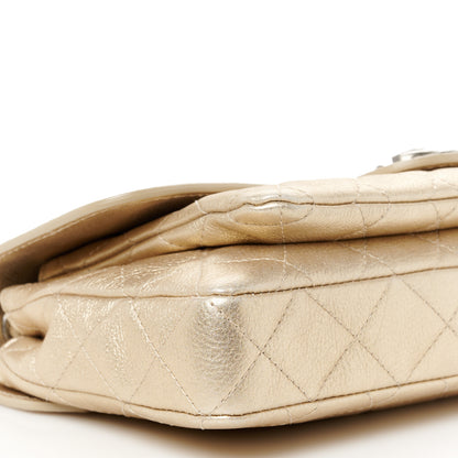 Chanel Metallic Calfskin Quilted Flap Bag Light Gold 9 of 11