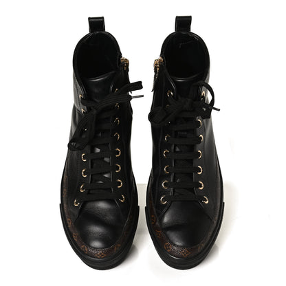 Louis Vuitton Monogram Stellar Sneaker Boots 36 Black 5 of 10